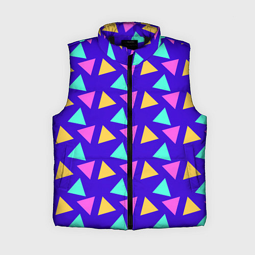Женский жилет Треугольники паттерн / 3D-Черный – фото 1