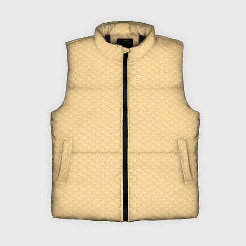 Женский жилет Паттерн сетчатый чашуйчетый / 3D-Черный – фото 1