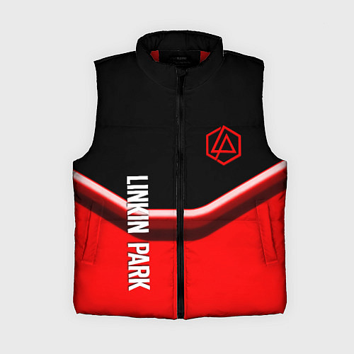 Женский жилет Linkin park geometry line steel / 3D-Красный – фото 1