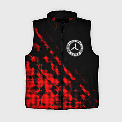 Женский жилет Mercedes sport grunge, цвет: 3D-красный