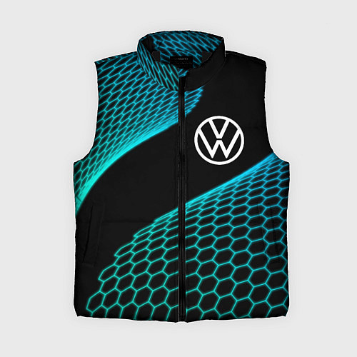 Женский жилет Volkswagen electro hexagon / 3D-Черный – фото 1
