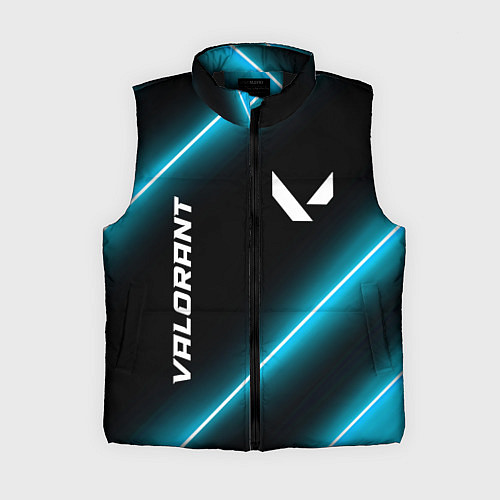 Женский жилет Valorant неоновые лампы / 3D-Черный – фото 1