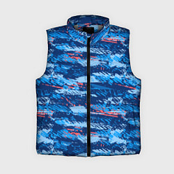 Женский жилет Яркий абстрактный рисунок для спорта, цвет: 3D-светло-серый