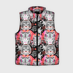 Женский жилет Тигровый орнамент, цвет: 3D-черный