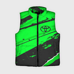 Женский жилет Toyota sport green, цвет: 3D-черный