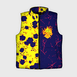 Женский жилет Cyberpunk лого текстура, цвет: 3D-черный