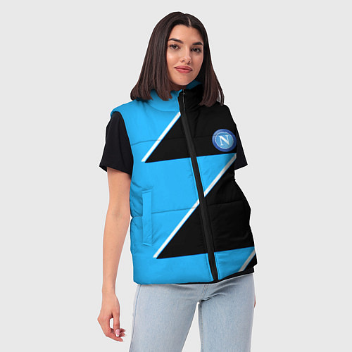 Женский жилет Napoli fc geometry blue / 3D-Красный – фото 3