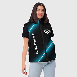 Женский жилет Warframe неоновые лампы, цвет: 3D-черный — фото 2