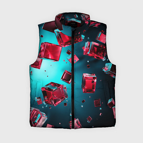 Женский жилет Взрыв из камней / 3D-Черный – фото 1