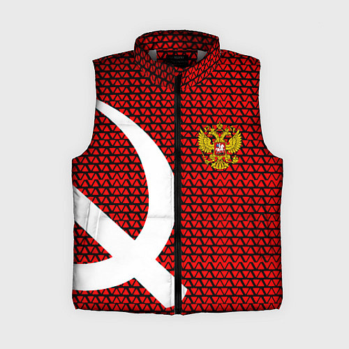 Женский жилет РФ стиль СССР / 3D-Светло-серый – фото 1