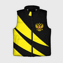 Женский жилет Россия текстура жёлтый