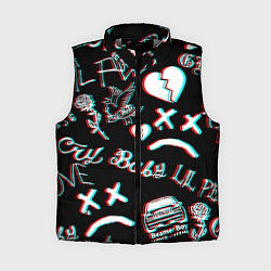 Женский жилет Lil Peep logo glitch