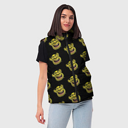 Женский жилет Паттерн - Шрек, цвет: 3D-красный — фото 2