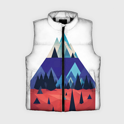 Женский жилет Русские горы / 3D-Черный – фото 1