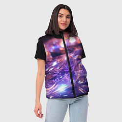 Женский жилет Плавление абстрактных блестящих камней, цвет: 3D-светло-серый — фото 2