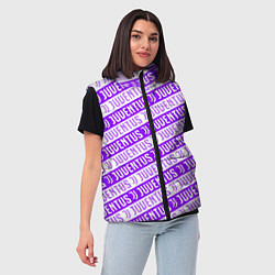 Женский жилет Juventus pattern, цвет: 3D-светло-серый — фото 2