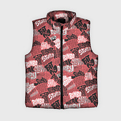 Женский жилет Полный придурок - паттерн с надписями