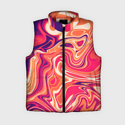 Женский жилет Абстракция кислотно мраморный фон