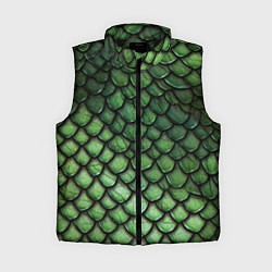 Женский жилет Зеленые чешуйки