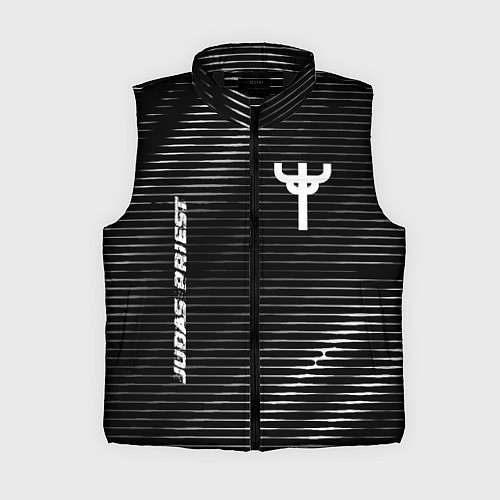 Женский жилет Judas Priest metal rock lines / 3D-Черный – фото 1