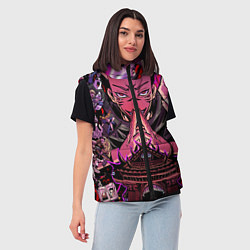 Женский жилет Магическая битва Сукуна расширение территории, цвет: 3D-черный — фото 2