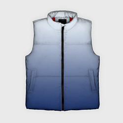 Женский жилет Бело синий градиент, цвет: 3D-красный