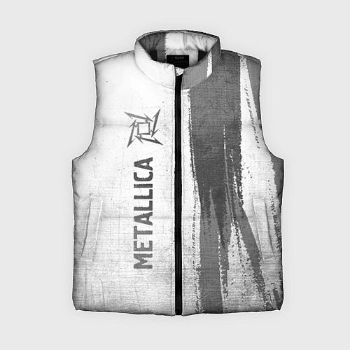 Женский жилет Metallica - white gradient по-вертикали / 3D-Черный – фото 1