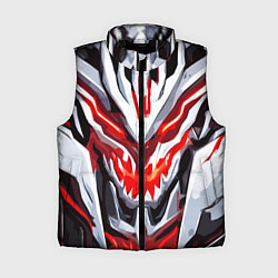 Женский жилет Абстрактный красный кибер демон