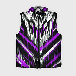 Женский жилет Фиолетово-белые ломаные клыки