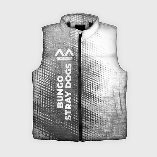 Женский жилет Bungo Stray Dogs - grey gradient по-вертикали / 3D-Черный – фото 1