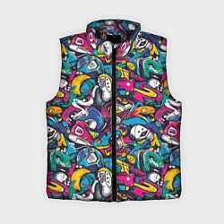 Женский жилет Граффити спортивные принадлежности