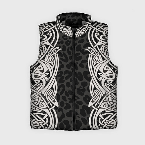 Женский жилет Скандинавский кельтский узор / 3D-Светло-серый – фото 1