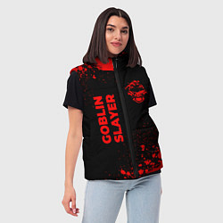 Женский жилет Goblin Slayer - red gradient вертикально, цвет: 3D-черный — фото 2