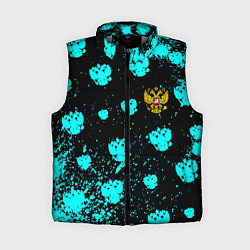 Женский жилет Герб текстура РФ