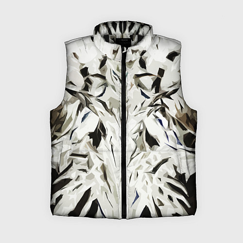 Женский жилет Black and white abstraction / 3D-Черный – фото 1