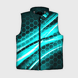 Женский жилет Неоновая броня абстракция