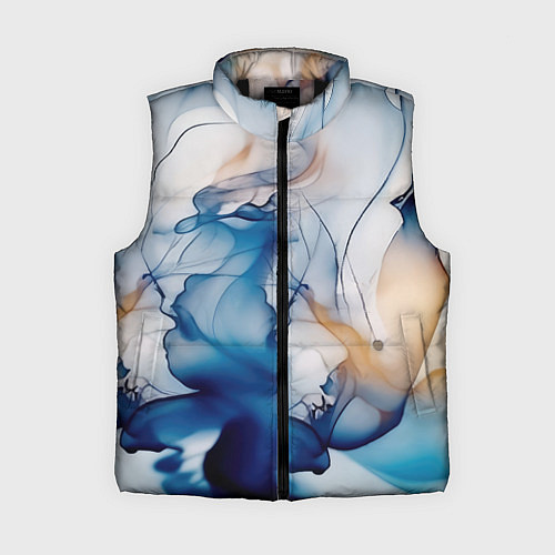 Женский жилет Синий батик / 3D-Черный – фото 1