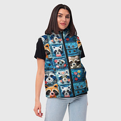 Женский жилет Пэчворк с энотами, цвет: 3D-светло-серый — фото 2