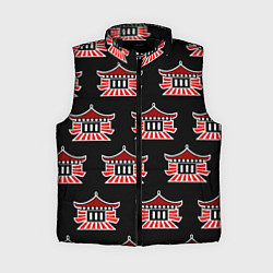 Женский жилет Буддистские символы - японские атрибуты