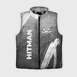 Женский жилет Hitman - grey gradient вертикально, цвет: 3D-черный