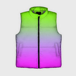 Женский жилет Неоновая градиент абстракция