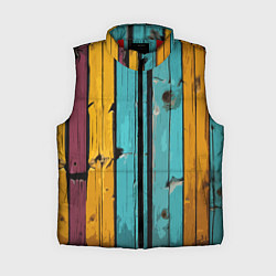 Женский жилет Цветные доски