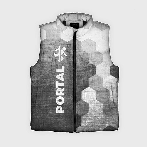 Женский жилет Portal - grey gradient по-вертикали / 3D-Черный – фото 1