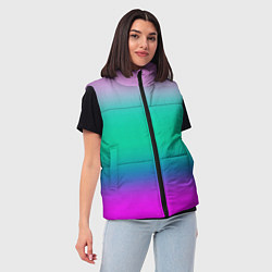 Женский жилет Градиент цветной, цвет: 3D-красный — фото 2