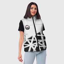 Женский жилет The Witcher 3 logo geometry, цвет: 3D-красный — фото 2