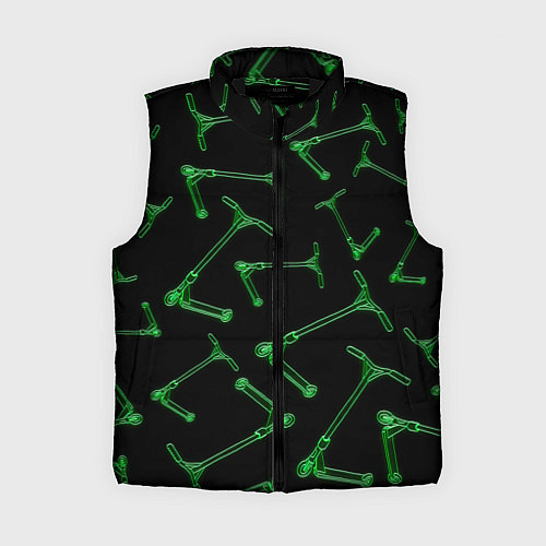 Женский жилет Неоновые самокаты / 3D-Черный – фото 1