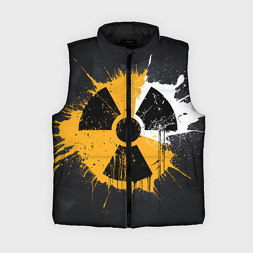 Женский жилет Знак радиации / 3D-Черный – фото 1