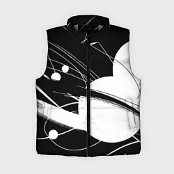 Женский жилет Black and white vanguard abstraction - ai art fant