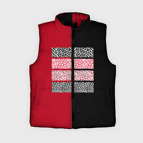 Женский жилет Черно красная тигровая аппликация / 3D-Черный – фото 1