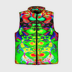 Женский жилет Оптический фрактал кислота